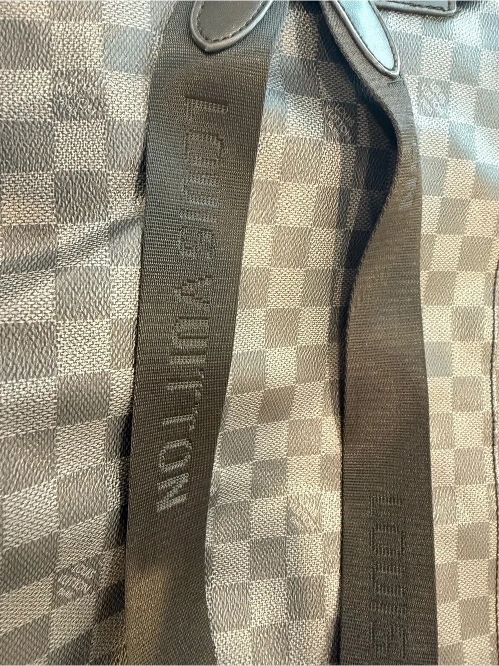 Louis Vuitton Men's Damier Graphite Backpack in Charcoal Black